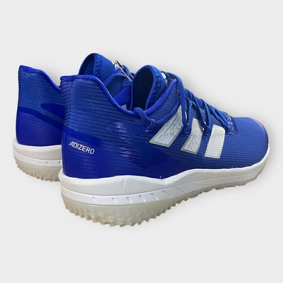 Adidas Adizero Afterburner 8 Baseball Turf Shoes Blue FZ4231 Mens size 12 New - Picture 6 of 10